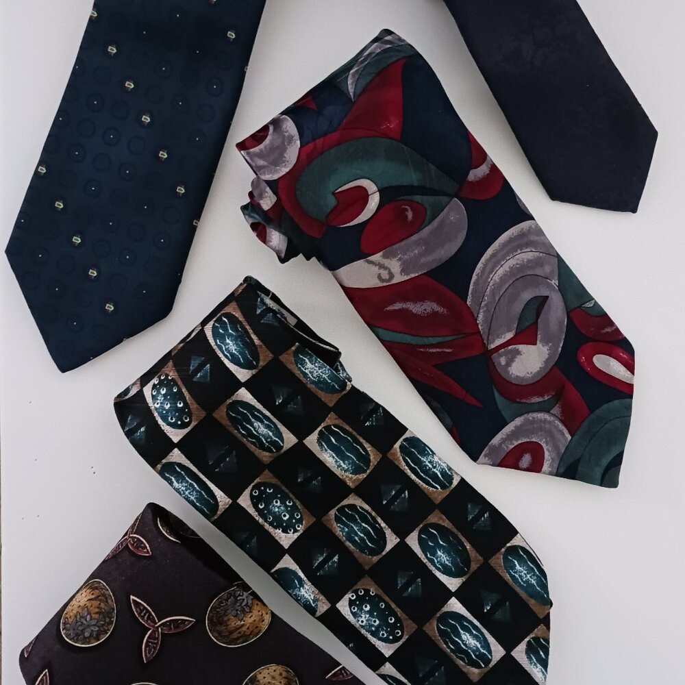 Mens Necktie Assorted Brand & Colours Lot 5- Brigatii Tradiziolli Club Oak Urban